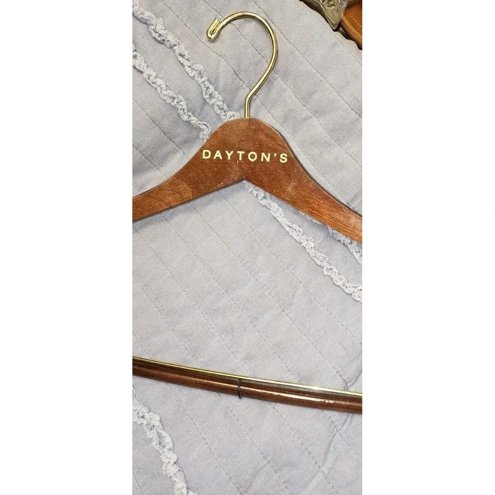 Vintage Dayton's Clothes Hanger Wood Suit Pants Walnut Look